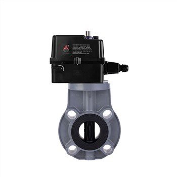 Van bướm nhựa CPVC SANKING điều khiển điện