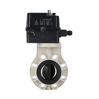 Van bướm nhựa PPH SANKING điều khiển điện